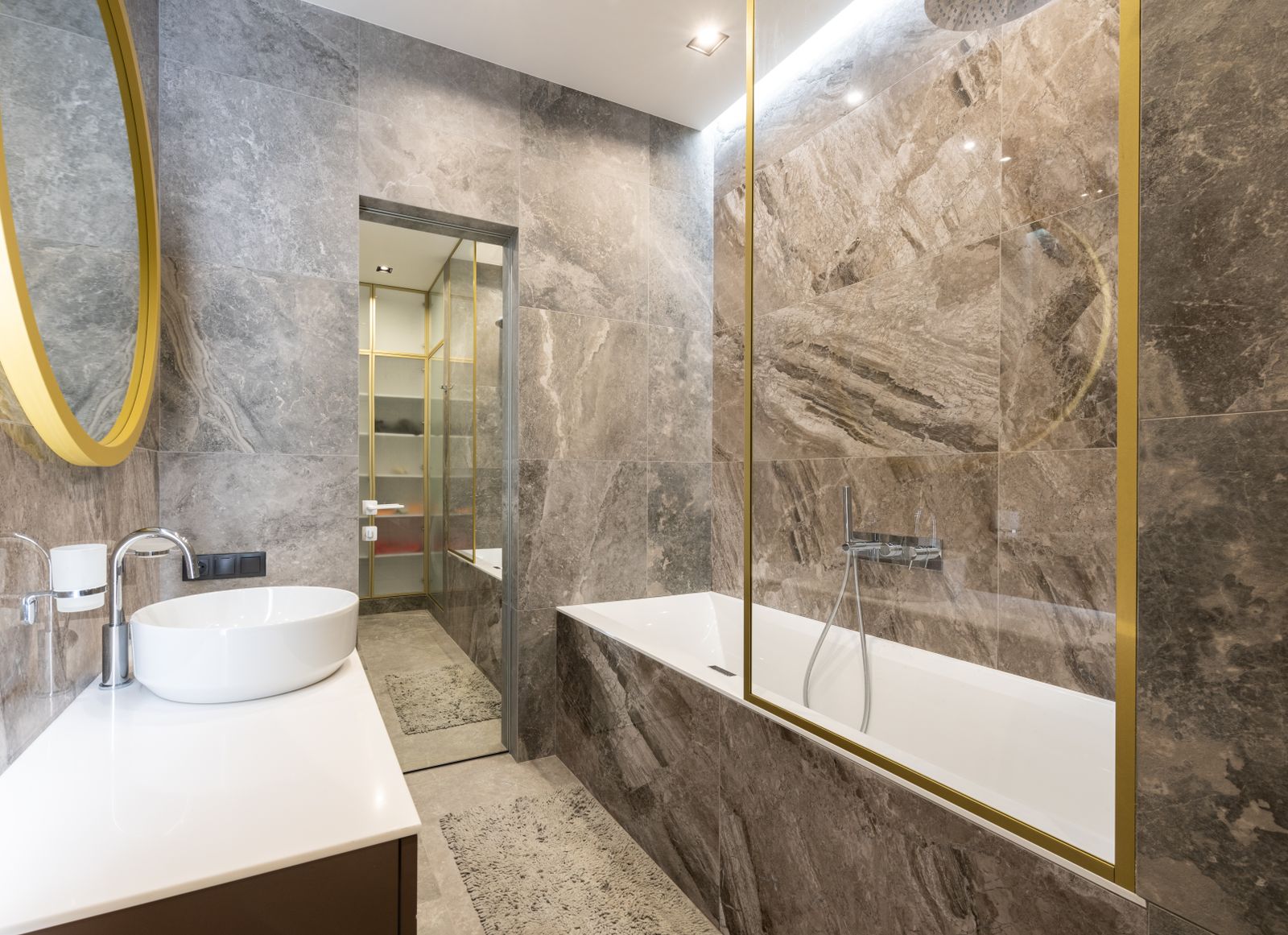Azulejos de mármol para baño